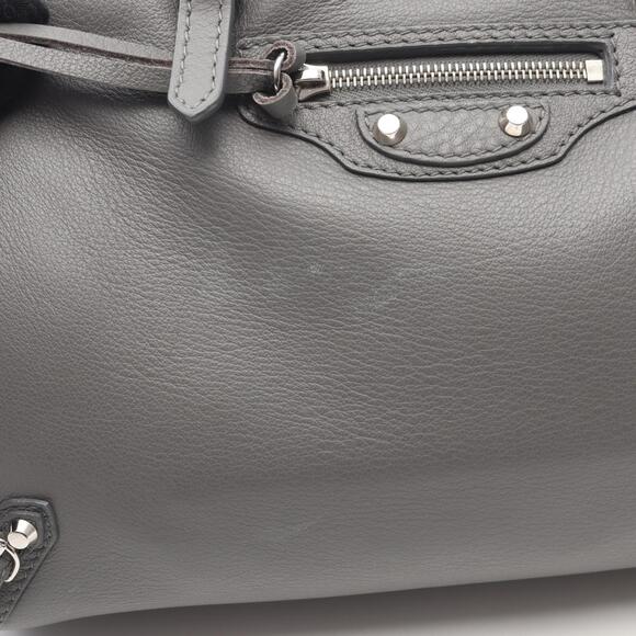 Balenciaga PAPIER A6 ZIP AROUND Paper Handbag, Leather, Women's, Gray, 370926 - Picture 5 of 12